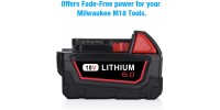 18V 6.0Ah Replacement M18 Battery for Milwaukee Red Lithium XC6 Cordless Tools